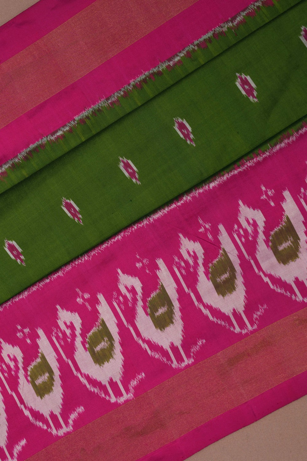 Image of Pochampally Ikat Silk Saree